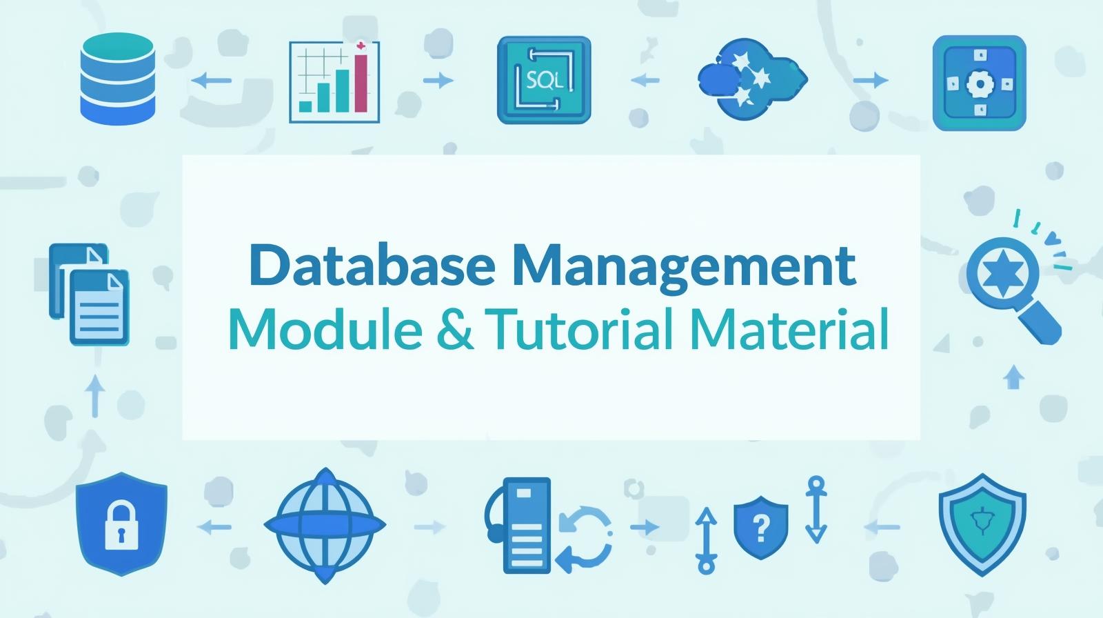 Database Management Training Module & Tutorial Material 